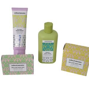 Refreshments Citrus Spritz Body Bars Shave Cream Body Wash Coconut Colada Bundle